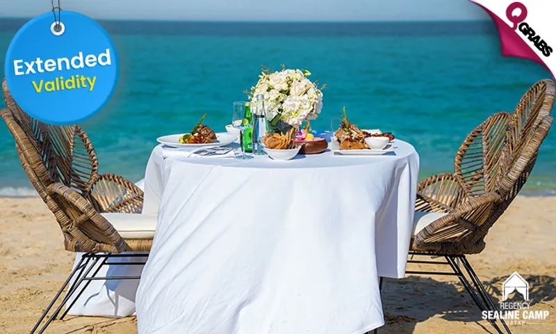 ONE-Night Stay or Day Camp with Breakfast or Lunch Buffet At Regency Sealine Camp!